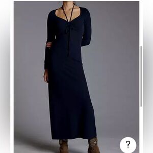 Anthropologie black dress.